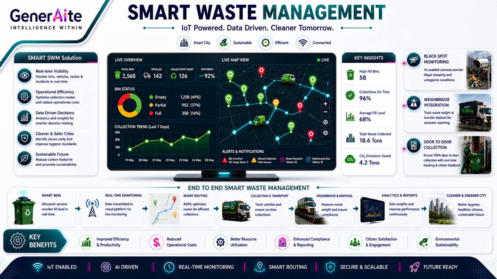 Smart Waste Management PPT visual