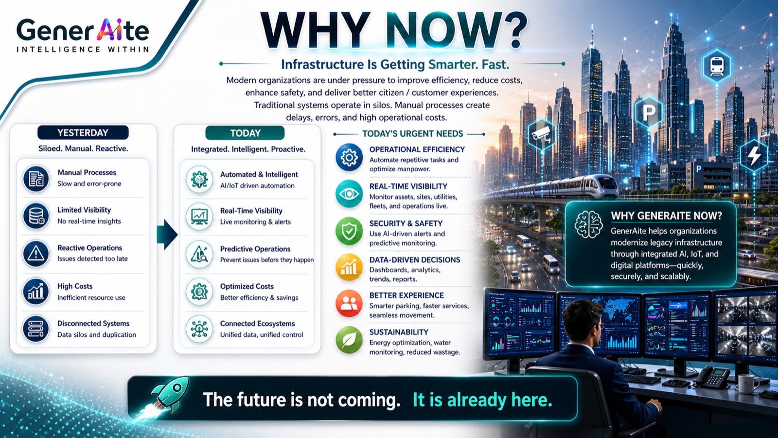 Why now infrastructure modernization PPT slide